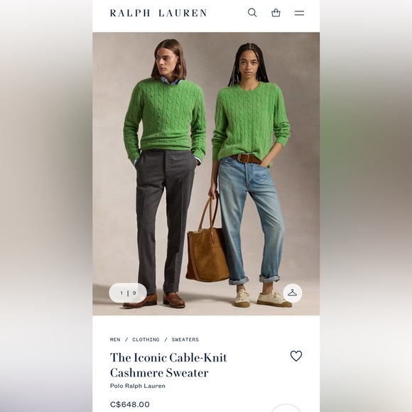 💥SOLD💥 750$ Polo Ralph Lauren THE ICONIC CASHMERE sweater - Picture 6 of 7